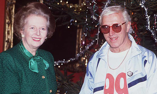 Margaret Thatcher + Jimmy Savile