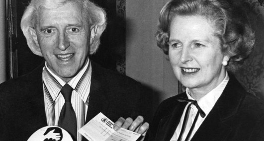 Margaret Thatcher + Jimmy Savile