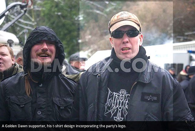 Golden Dawn supporters in London