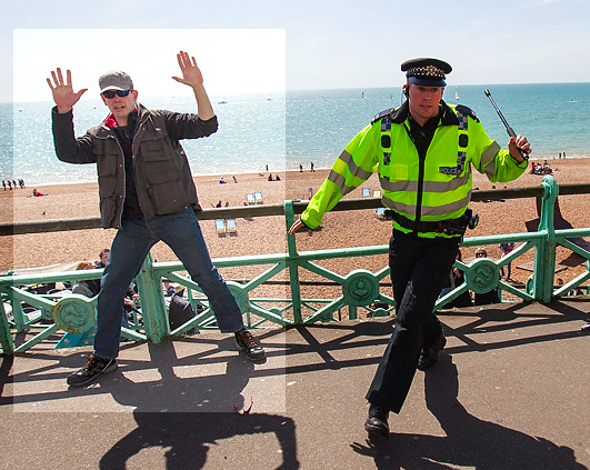 Golden Dawn supporting March For England in Brighton