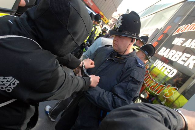 Cops making an arrest