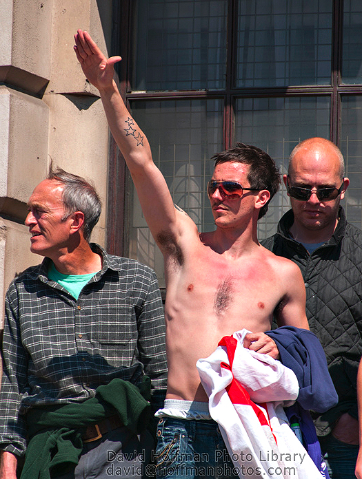 EDL Sieg Heiling in London, 27 May 2013