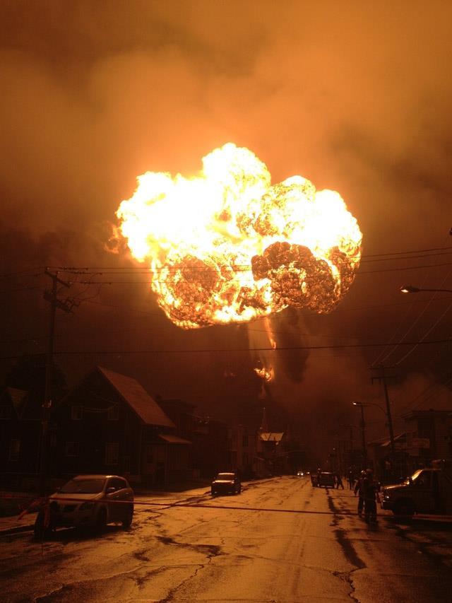 Explosion in Lac Megantic