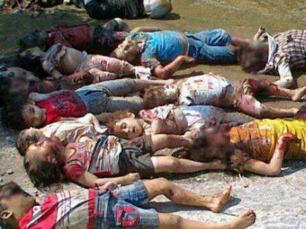 slaghtering children by Islamic groups
