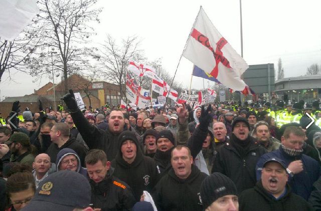 North East EDL faces at EDL demo