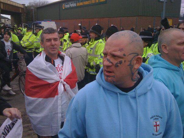 Neil 'Dagga' with EDL clothing
