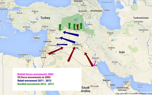 The Syrian-Iraq national plan for Kurdistan.