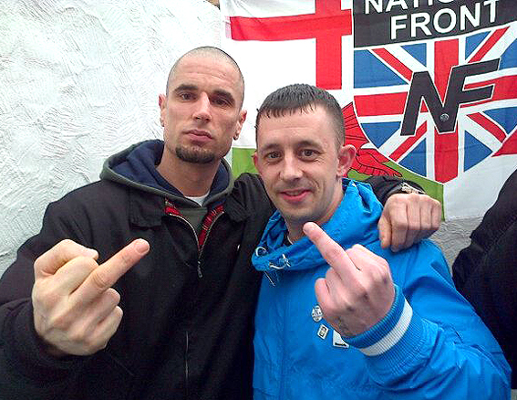 Luke Pippen (Welsh Defence League, South Wales NF, C18) + Shane Calvert