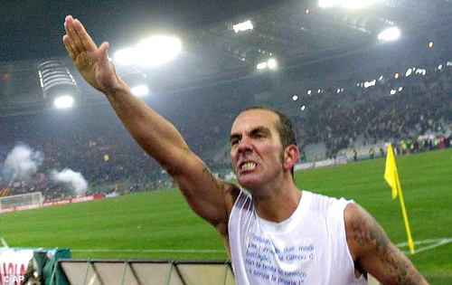 Paolo di Canio making Nazi / Fascist salute