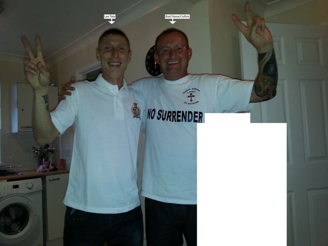 Rod Stone/ Collins with Lee Tate, North East EDL members