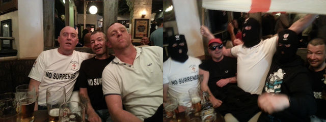 North East EDL gathering, Rod Stone/ Campbell took these photos