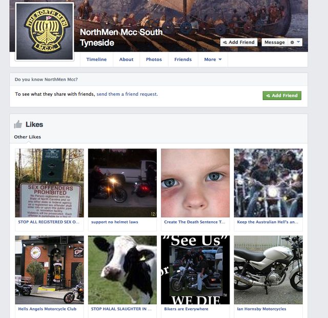 The North Men MCC page likes