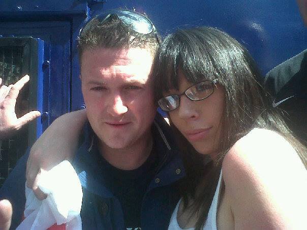 Louise Pratt (right from Tommy Robinson) from Newcastle is also attending