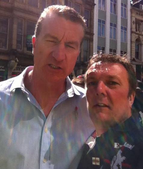 Ted Lee (right) with Kevin Carroll