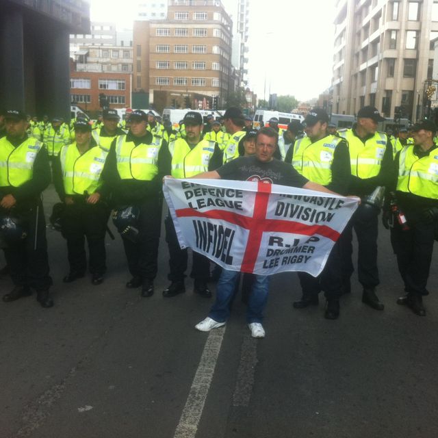 Ted Lee at EDL demonstration