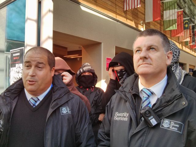 No entry to people who are not staff or students