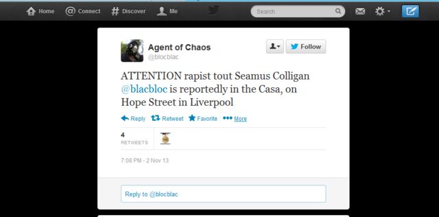 Alison Banville announcing my presence in the CASA via blocblac