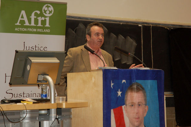 Gerry Conlon speaks at Trinity event
