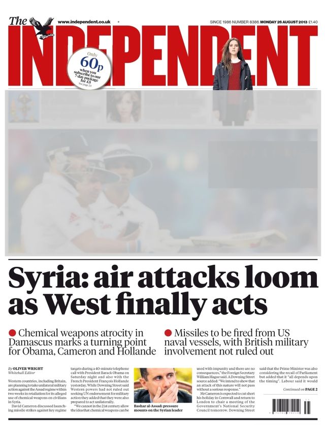 The Independent, 26 August 2013