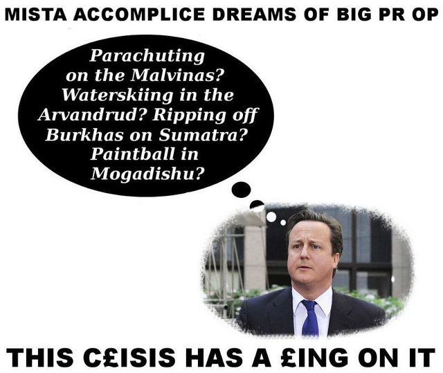 this c£isis has a £ing on it