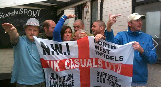 CASUALS UNITED NAZI SALUTE