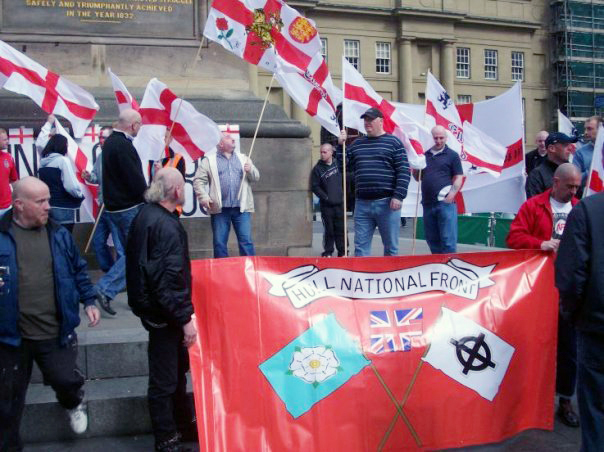 Ian at a NF demo in Newcastle