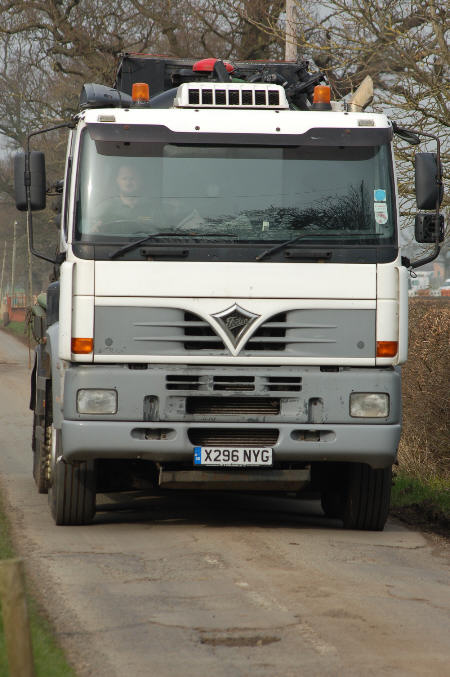 Trade Effluent Services truck follows