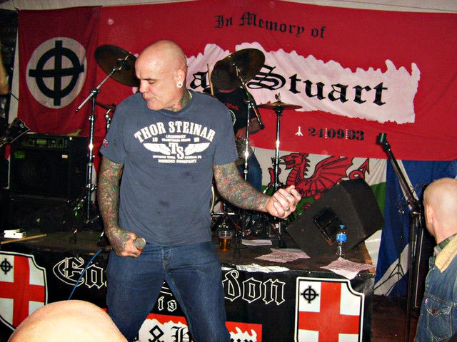 Nazi rock band Brutal Attack wearing Thor Steinar