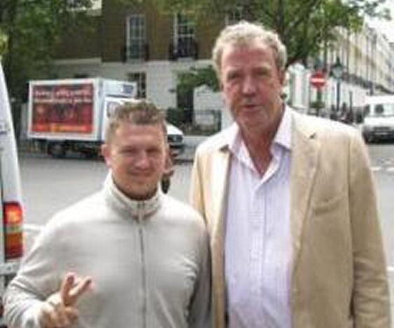 Clarkson with ex-EDL leader Stephen Yaxley-Lennon (Tommy Robinson)