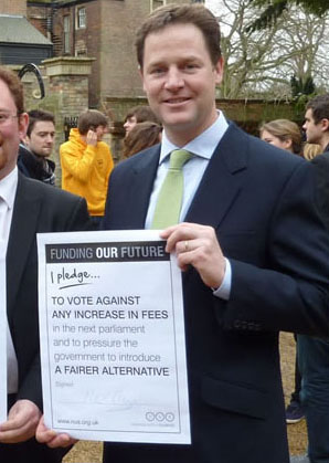 Nick Clegg - ex-Tory, still a Tory, now a traitor
