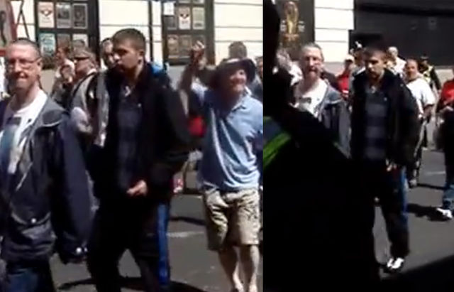 Paul at EDL demo Newcastle 2014