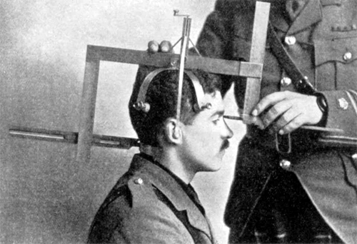 Eugenics measuring heads