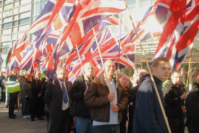 Alfie Brooks at NF remembrance demo