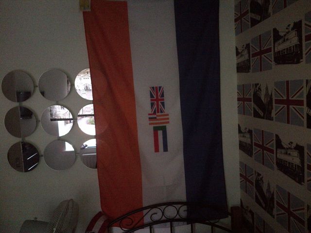 Alfies room - notice the reflection from the mirror