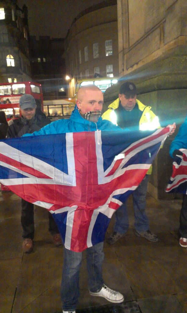 Stephen at NF demo 2012 in newcastle