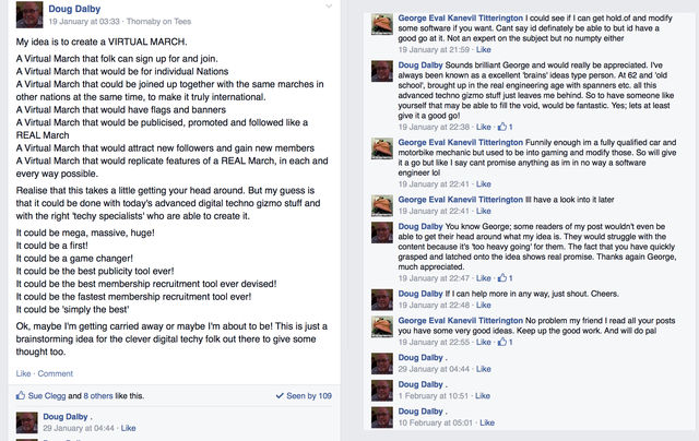 Pegida UK admin Doug Dalby discusses wanting to make a virtual march