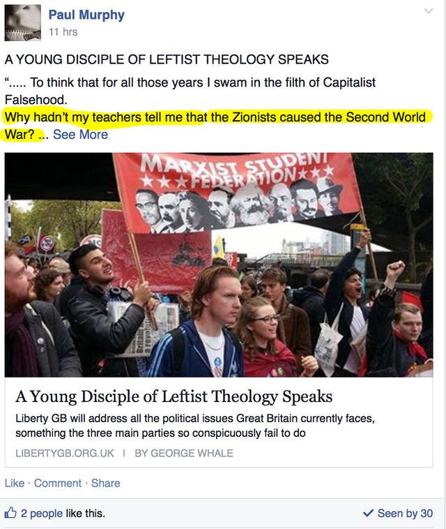 1.1) Pegida UK group discuss Anti-Semitic remarks