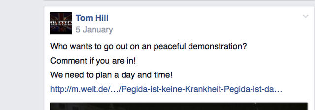 1.4) Pegida UK discuss march locations and cities (RE UPLOAD)