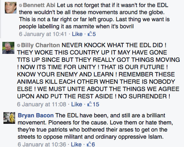 1.5 . Pegida UK saying how EDL helped them (RE UPLOAD)