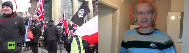 1) Wayne McCurry NEI member at White man march newcastle