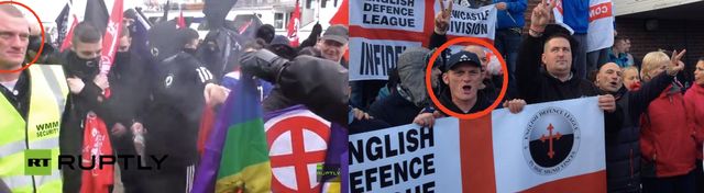 2) Colin Dodds . EDL/NEI member at White man march Newcastle