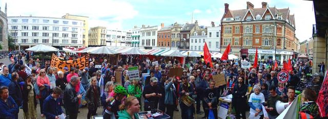 Coalition of the Willing, in the Market Square, Cambridge.