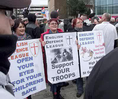 Jade at EDL march