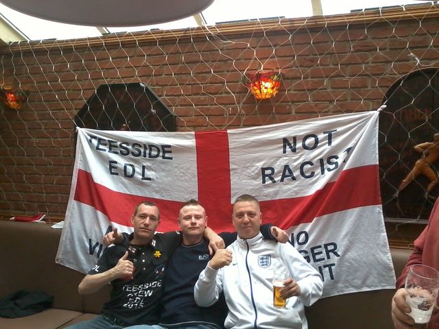 Darren Hirst at recent EDL/NEI demo
