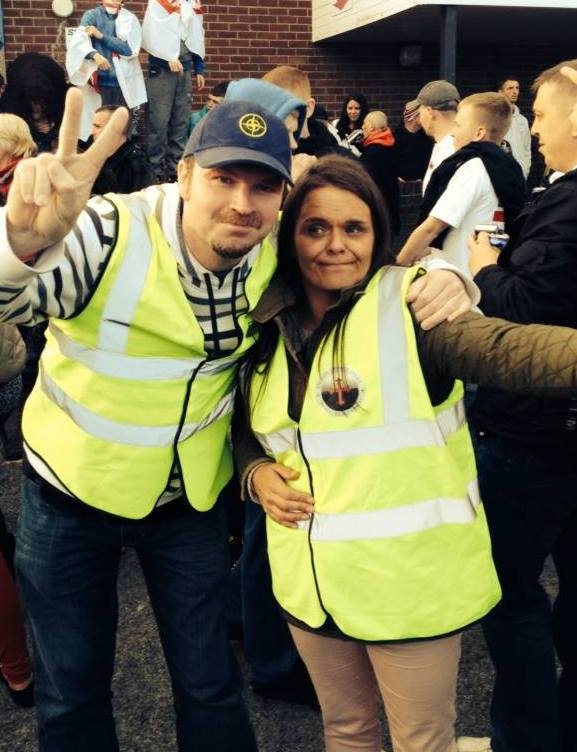 Lee Bowey with Donna Slater at Shotton EDL demo November 2013