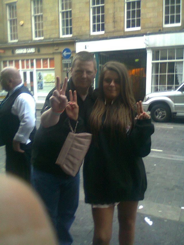 Alan Spence with Carlie Slater - North East EDL