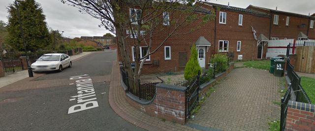 North East EDL Donna Slater's street - St george fence