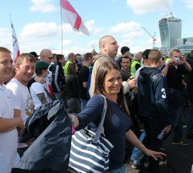 Donna Slater at EDL London demo