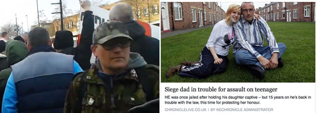 Mark Pearson - North East EDL child abuser attending NEI/NF anti-grooming demo