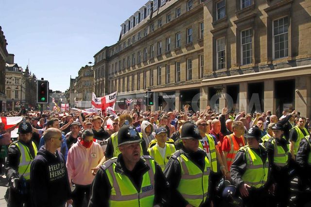 Antonio H Brown was a steward for the EDL demo on the 25th May 2013 in Newcastle